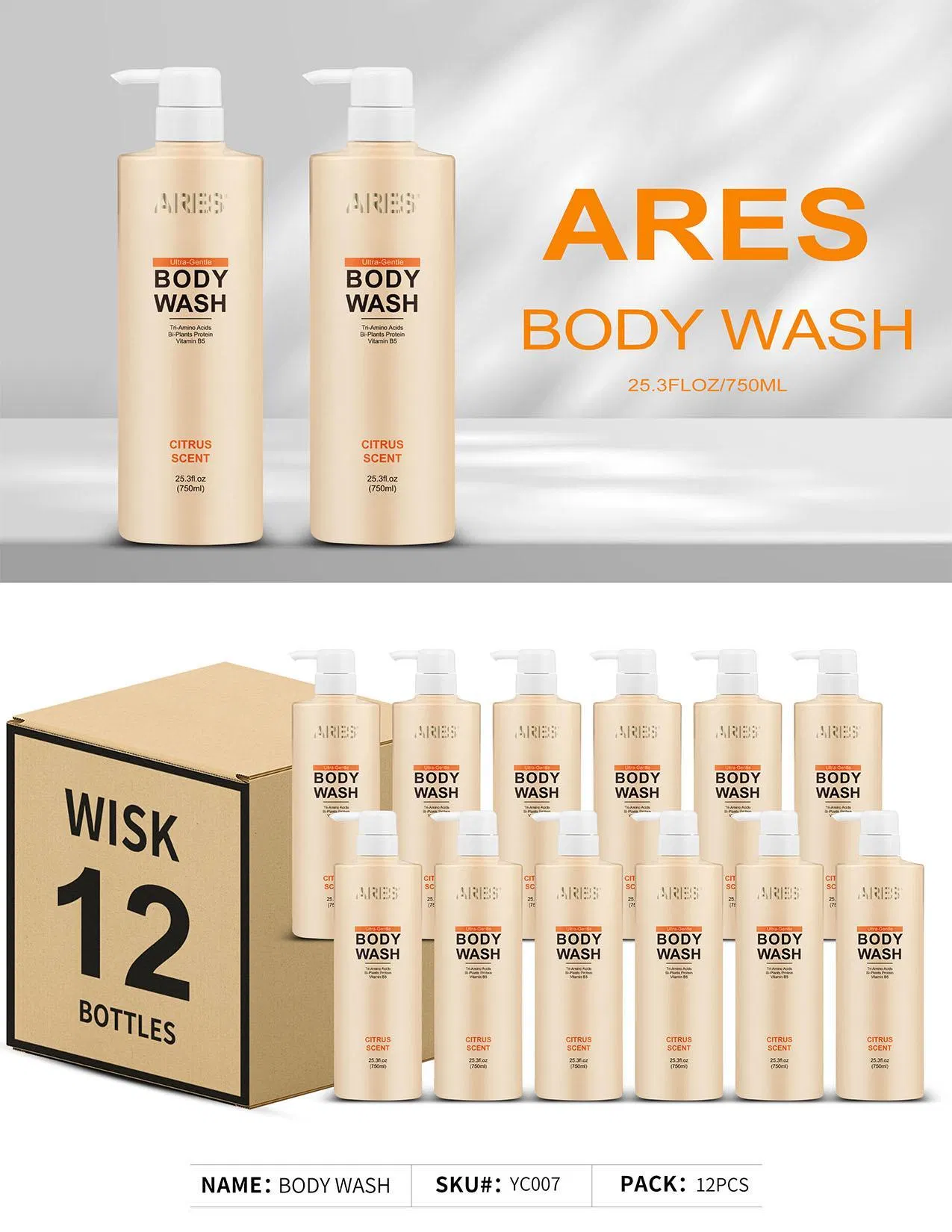OEM/ ODM Moisturising Bath Body Wash Private Label Customize Scented Body Shower Gel
