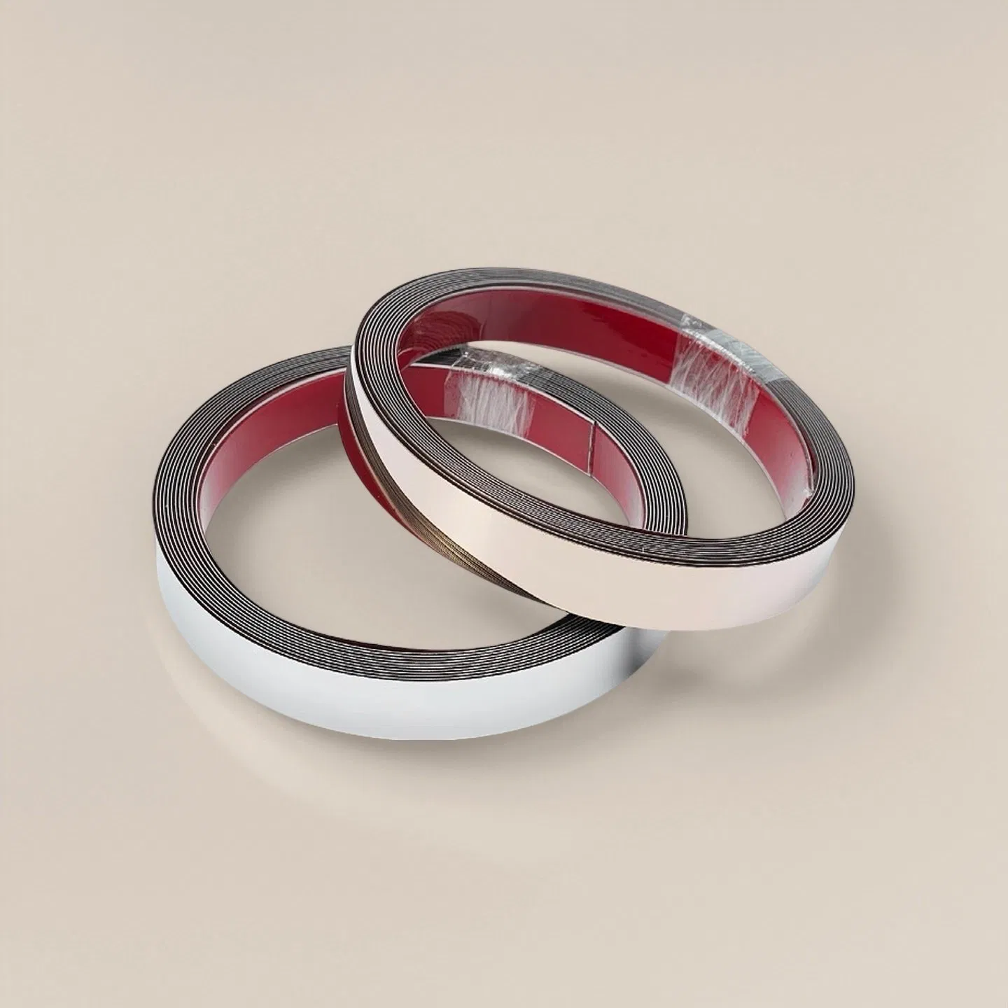 T&C F42 Stainless Steel Flat Strip Mirror Brushed Trim PVD Color Modern Flat Strip for Cabinet Doors