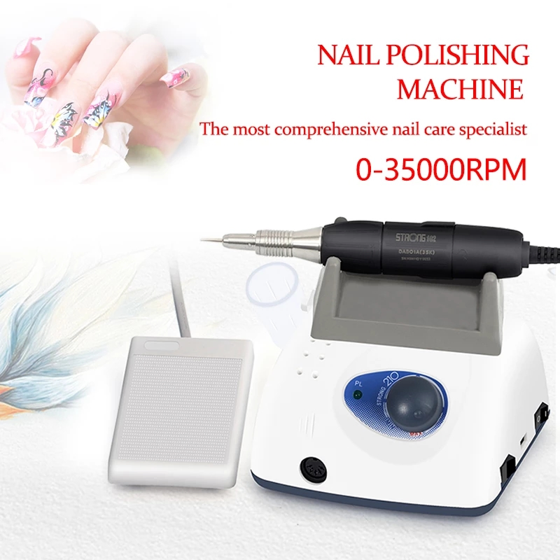 35000rpm Professional Nail Drill Machine Portable Electric Efile Drill for Gel Polish Removal Manicure Pedicure Kit
