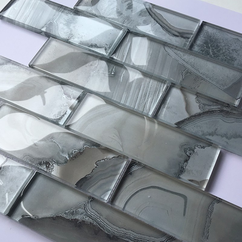 Стеклянная мозаика 30x30 см для кухни и ванной