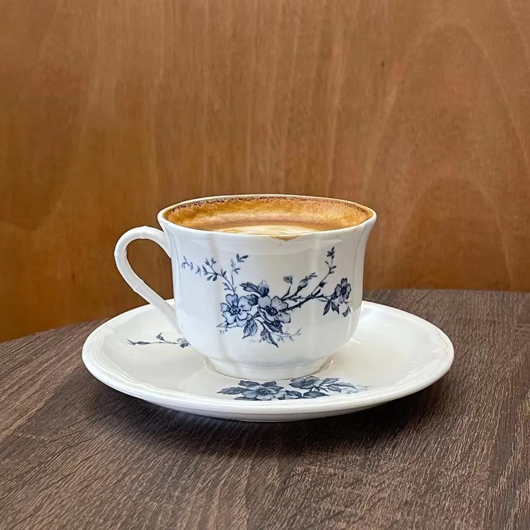 Discount Price Hot Sale Floral Vintage Tea Coffee Cups and Saucer Set