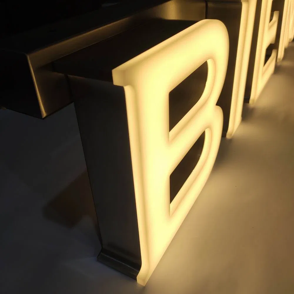Custom Warm White LED Alphabet Letter Sign for Store