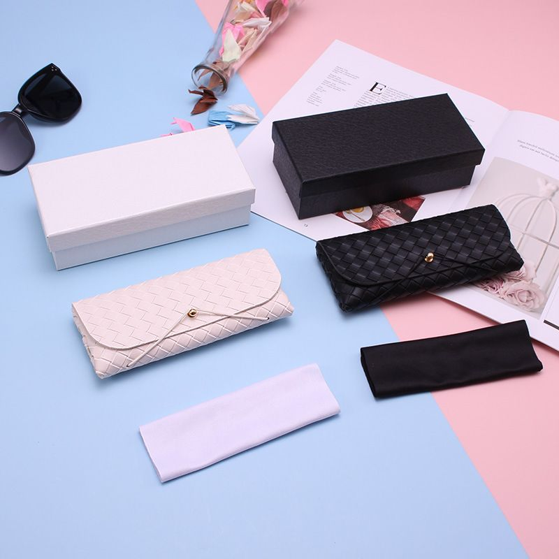 Custom Logo Printing Pink Glasses Box Luxury Sunglasses Packaging Case