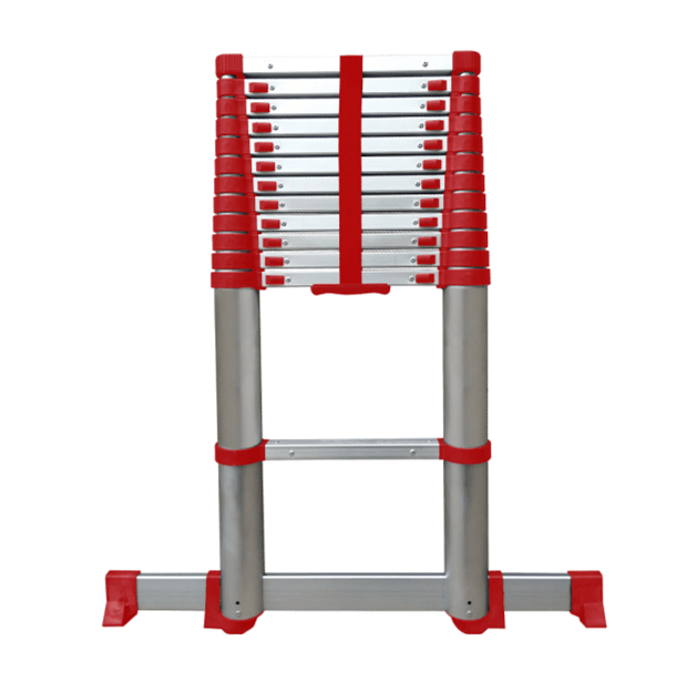 Telesteps Osha Compliant 16 FT Reach Red Tactical Telescoping Extension Ladder