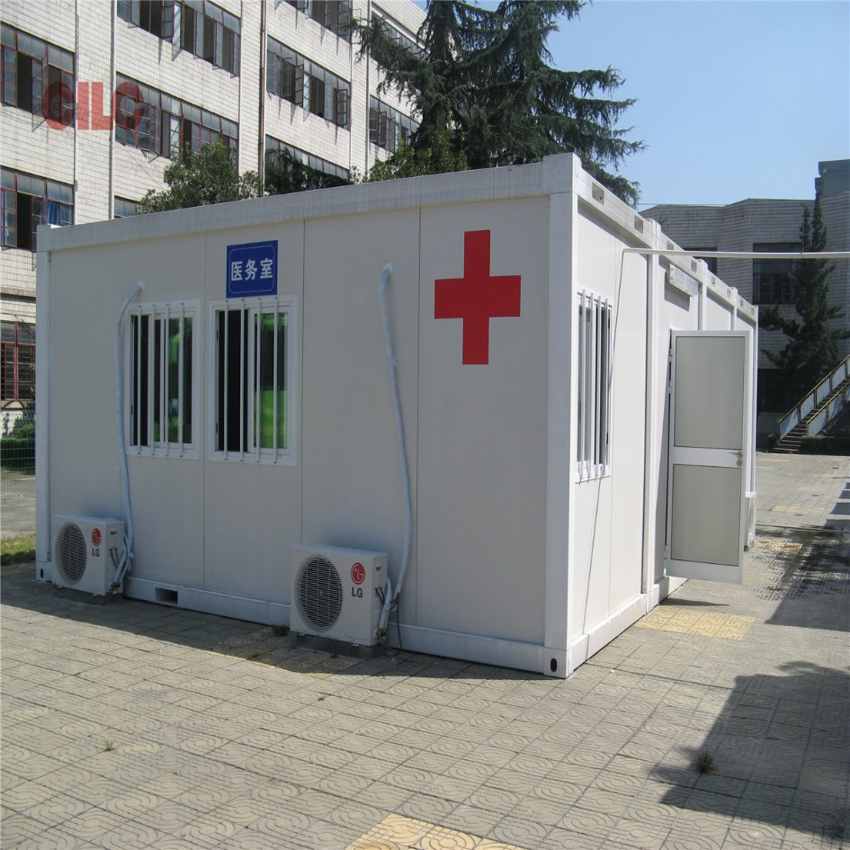 Customized ISO Flat Pack Modular Container Movable Mobile Water Proof Fast Assemble Negative Pressure Hospital