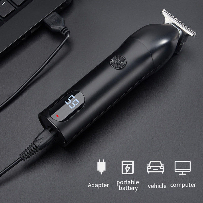 Wholesale Men's Electric Smart Digital Display Hair Clipper Professional Waterproof Salon Multi-Functional Hair Trimmer