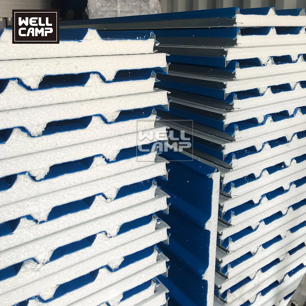 High Performance Environmental Fireproof Prefabricated Building Rock Wool EPS Sandwich Panel Price