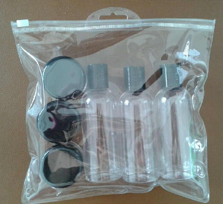 Promotional Gift Cosmetic Use 4PCS Travel Airport Bottle Set
