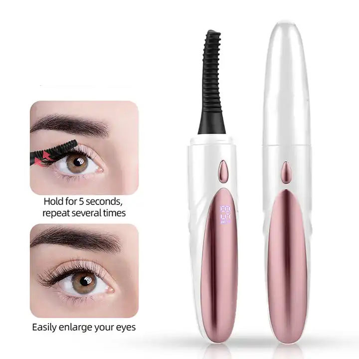 Wholesale OEM Electric Mini Portable Heated Long-Lasting Styling Eyelash Curler for Curling Eyelashes Kit Extension Tweezers Beauty Equipment Products Supplies