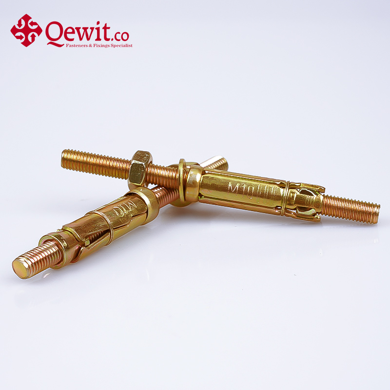 Анкерный болт M8-M20 из нержавеющей стали с желтым цинковым покрытием