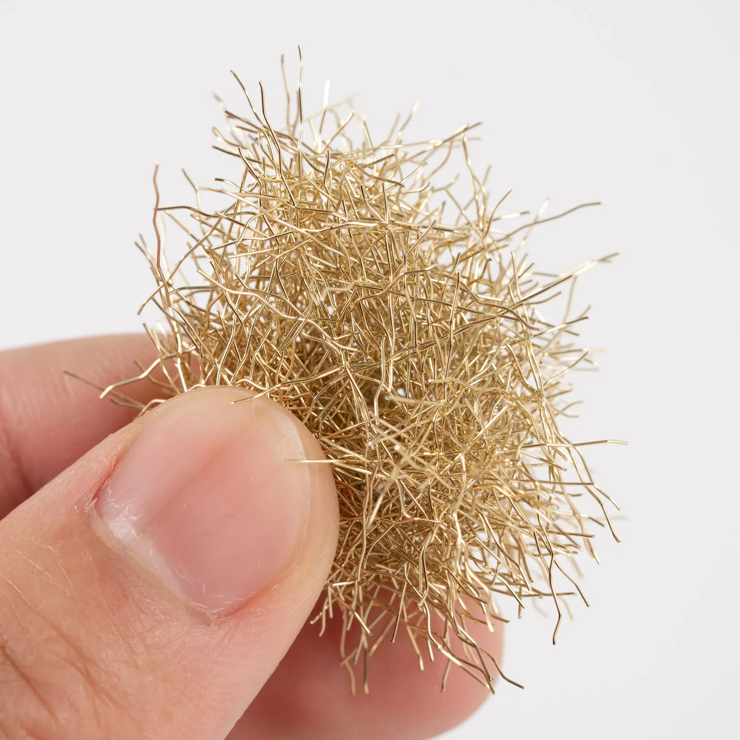 Industrial-Grade Copper-Coated Steel Fibres, Corrosion-Resistant, for Construction, Roads, Bridges