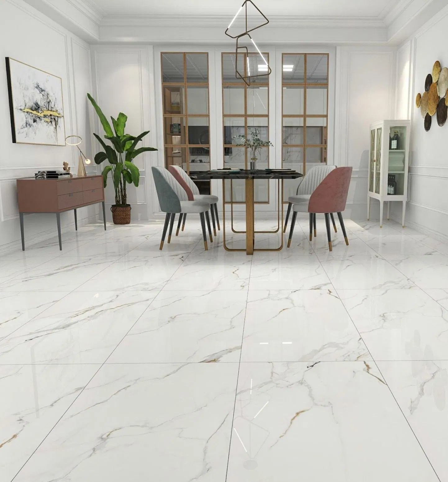 Премиум глянцевые керамогранитные плиты 600x1200 мм