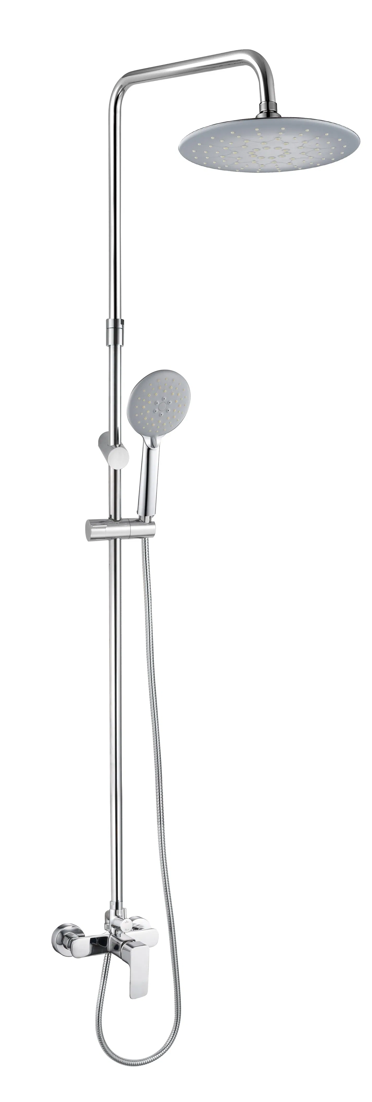 2 Functions Single Handle Brass Shower Bar Sanitary Ware Home Furniture Shower Head Rainfall Shower System Set Shower Column