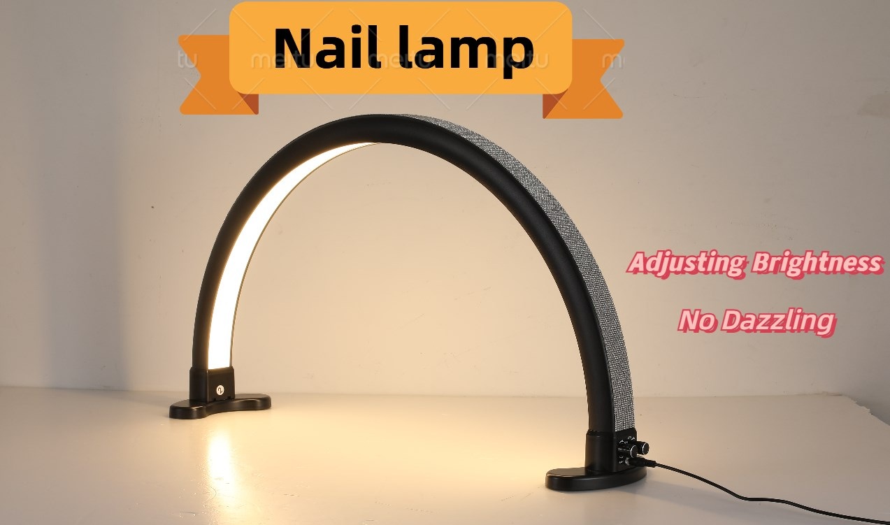 OEM/ODM Diamond LED Nail Lamp Table Lamps Beauty Salon Lighting Desktop Arch Ring Lights Manicure Lamp for Nail Tattoo