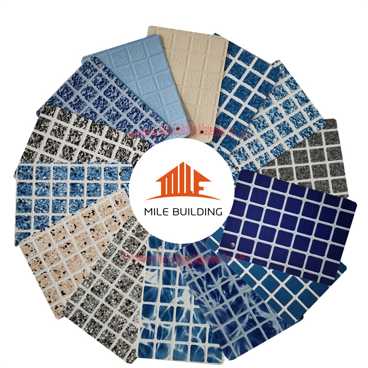 Popular Color Vinyl Ccoated Foil 1.5mm PVC Membrane Liners for Swim Pool