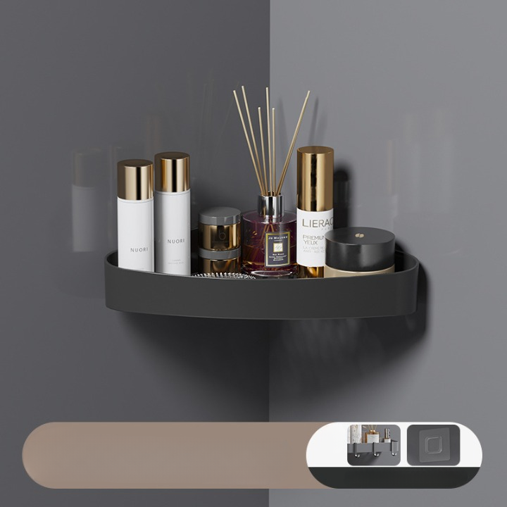 Wholesale Non Perforated Toilet Corner Washbasin Waterproof Triangle Rack Bathroom Plastic Storage Box