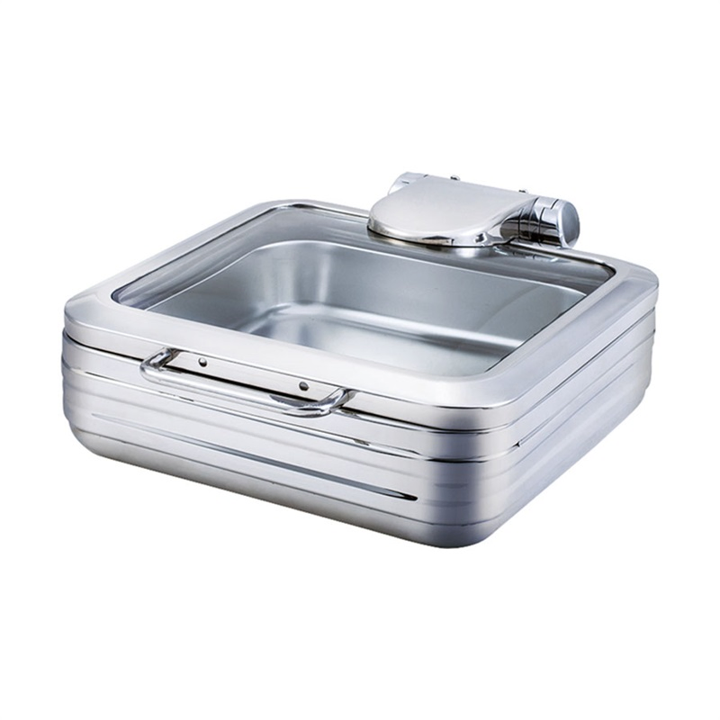 Hotel Slipper Oblong Stainless Steel Food Display Buffet Chafing Dish