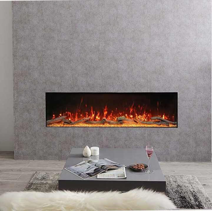 New Fashion Elegant Wall-Mounted Home Appliance 3 Sided Electric Fireplace for Home Use