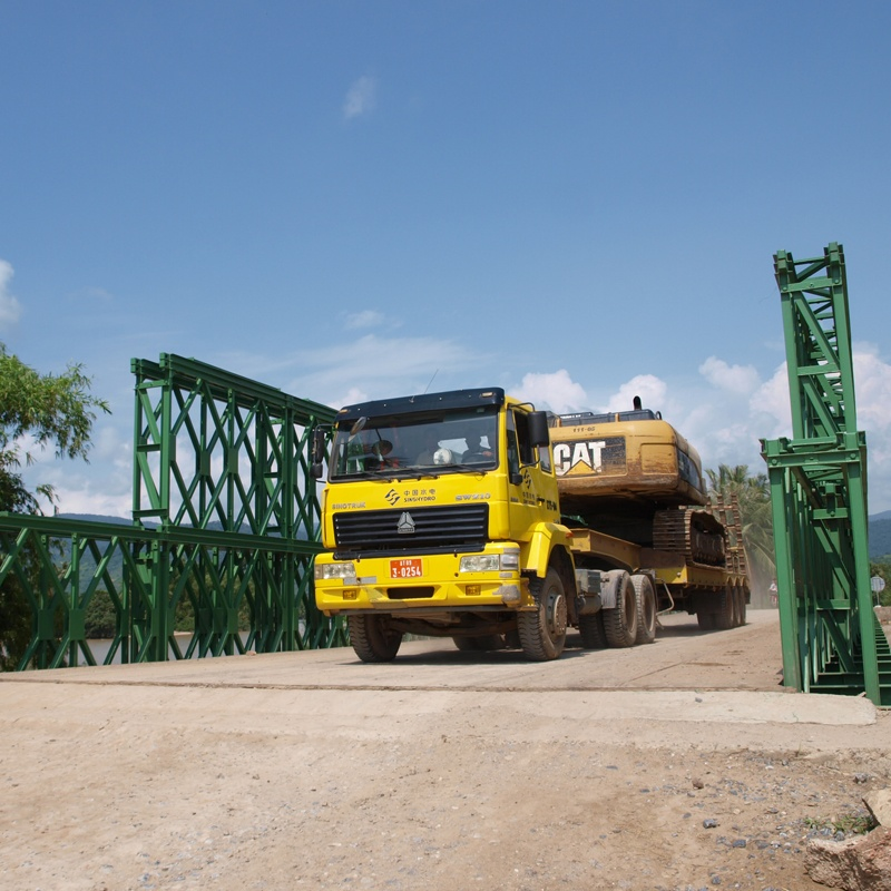 Durable Heavy Duty Wear Resistant Plain Roller Bailey Steel Bridge Construction Price