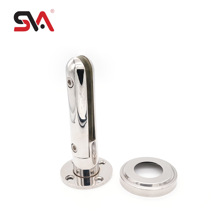 Sva-R-153 Adjustable Glass Spigot Balcony Swimming Pool Frameless Tempered Glass Balustrade Stainless Steel Glass Railing Clamp