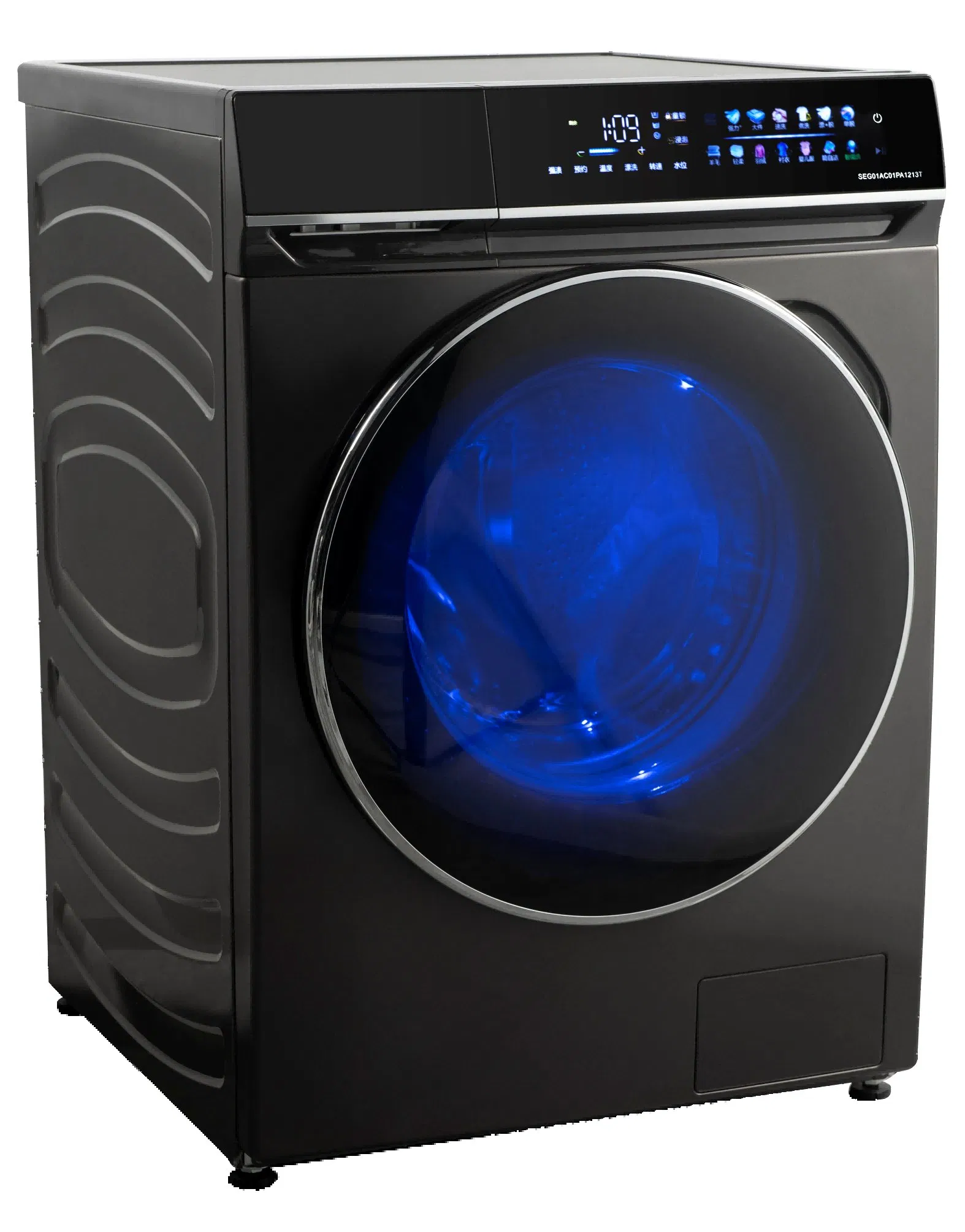 Stainless Steel 12kg Energy-Efficient Stacked Washer/Dryer with Electronic Control Pump Drainage Auto Dose Features