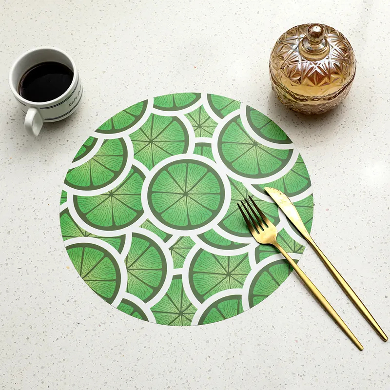 Stylish PP Placemat Washable Table Mat with Unique Printed Designs