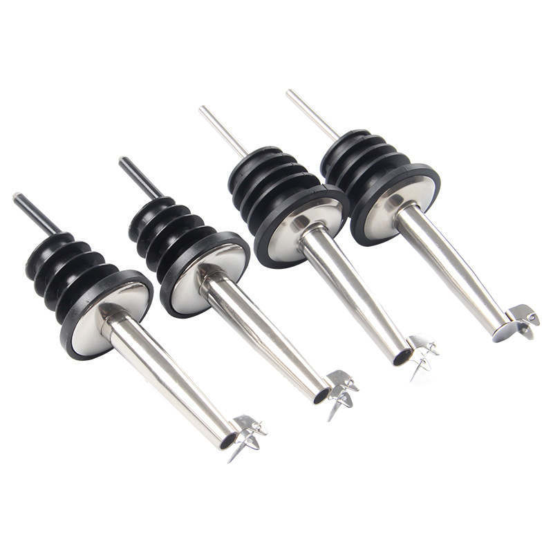 Stainless Steel Wine Pourer Oil Bottle Stopper Automatic Cap Wine Accessories