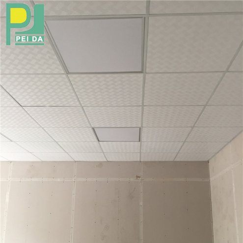 Low Price Interior Vinyl Coated PVC Gypsum Ceiling Tiles for Office Decor
