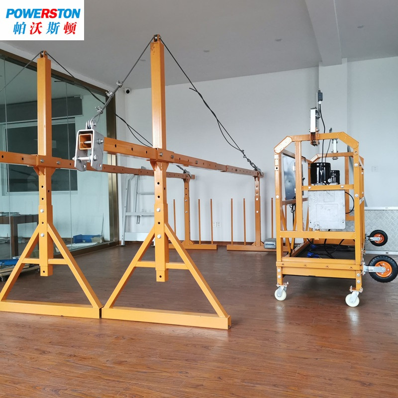 Zlp630 Suspended Working Platform Steel Scaffolding Cradle Gondola Manual Suspended Platform
