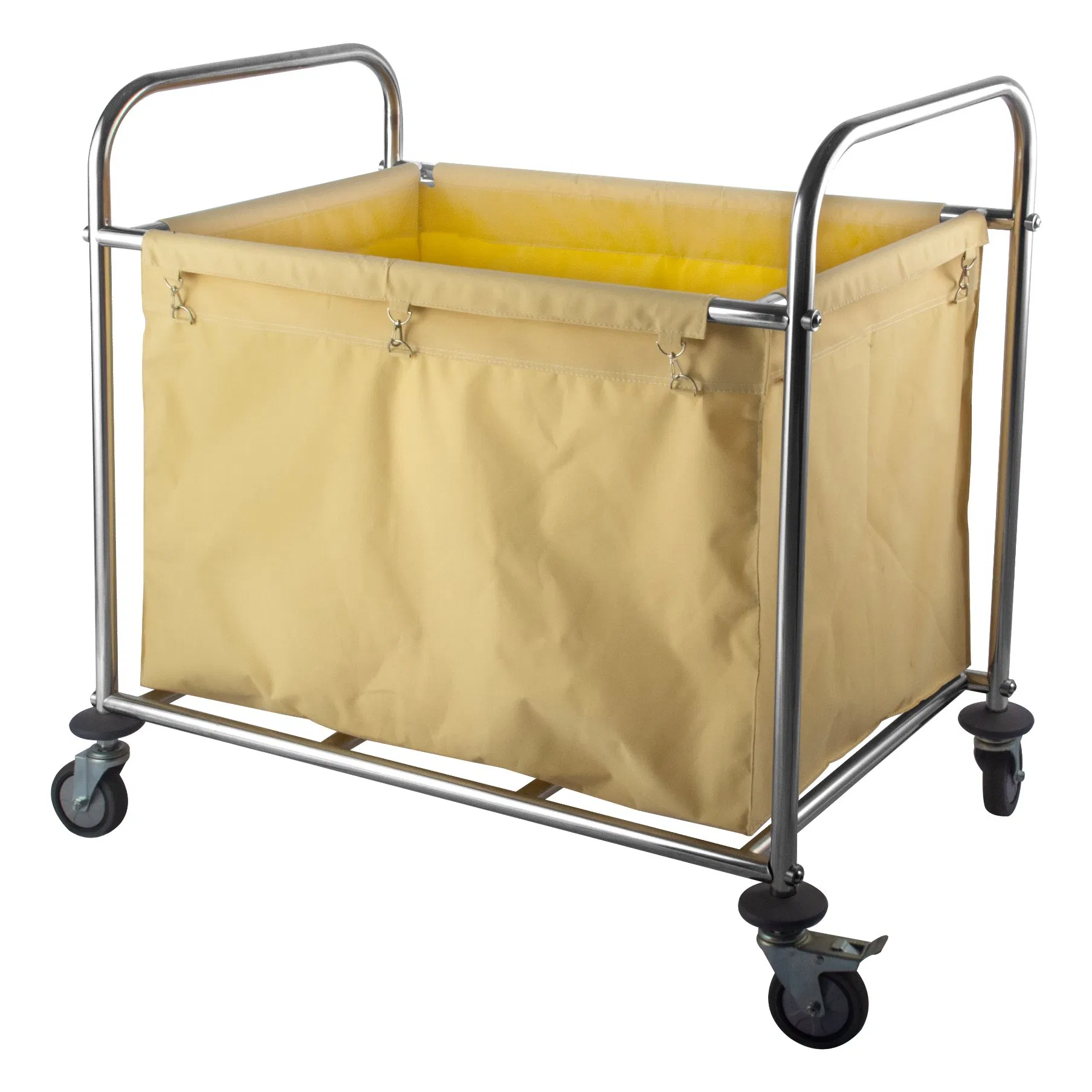 Heavy Duty Laundry Cart with Wheels and Removable Canvas Bag