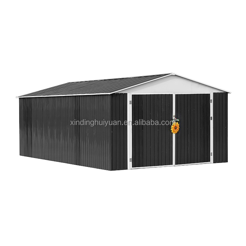 12FT*20FT Metal Garage Bicycle Parking Shed Large Garage Storage Room Prefabricated Car Shed