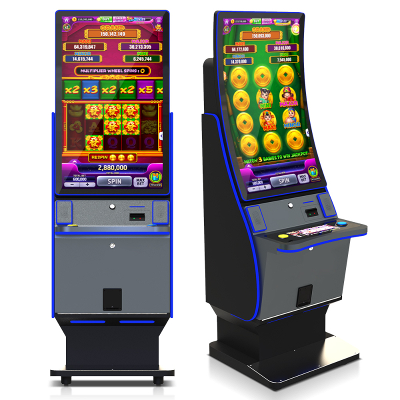 Professional 43 Inch Curved Touch Screen Gaming Customizable Payment Kiosks