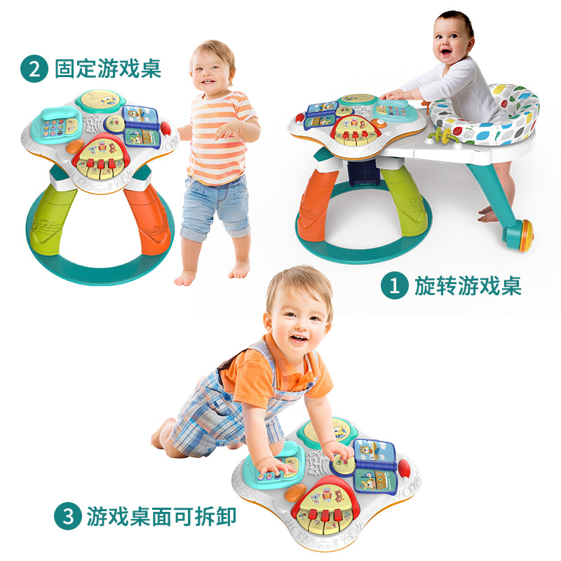 Hot Selling New Baby Multifunctional 3 in 1 Game Learning Table Walker