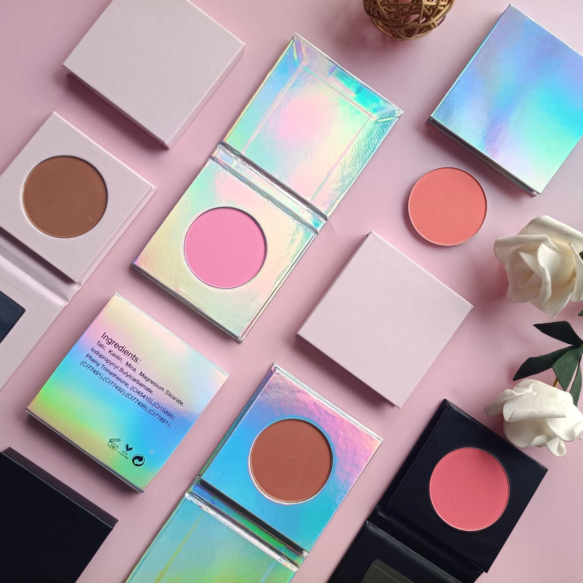 Highlight Contour Face Pressed Powder Custom Logo Lasting Oil Control