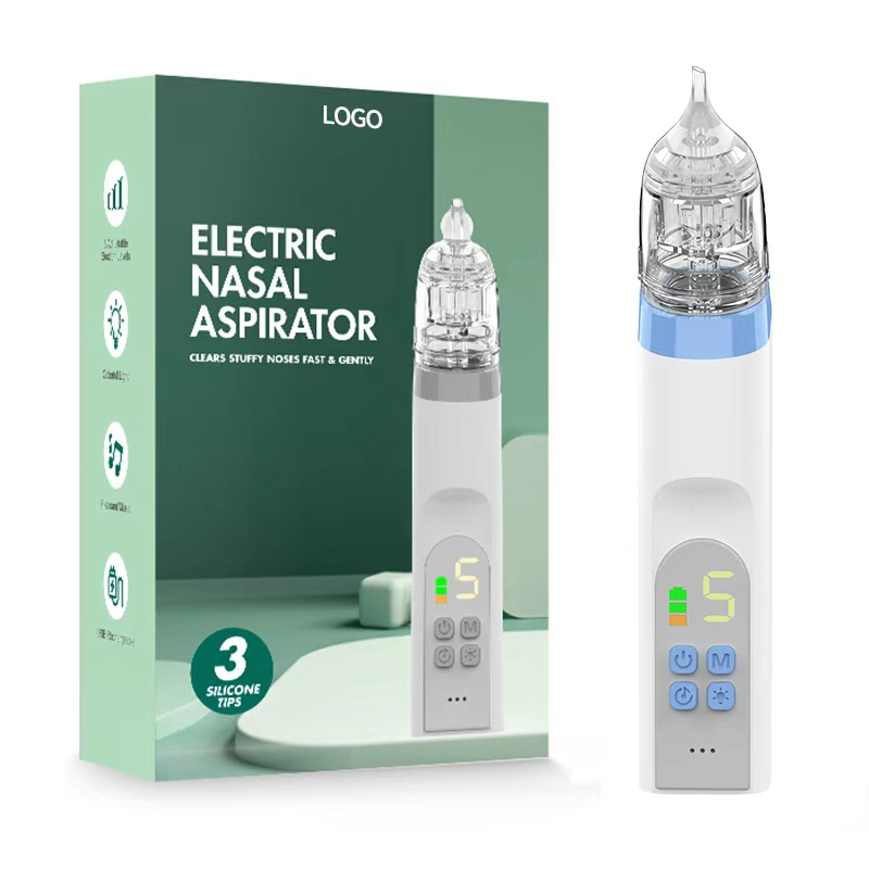 Adjustable Suction Level BPA Free Waterproof Electronic Baby Nasal Aspirator