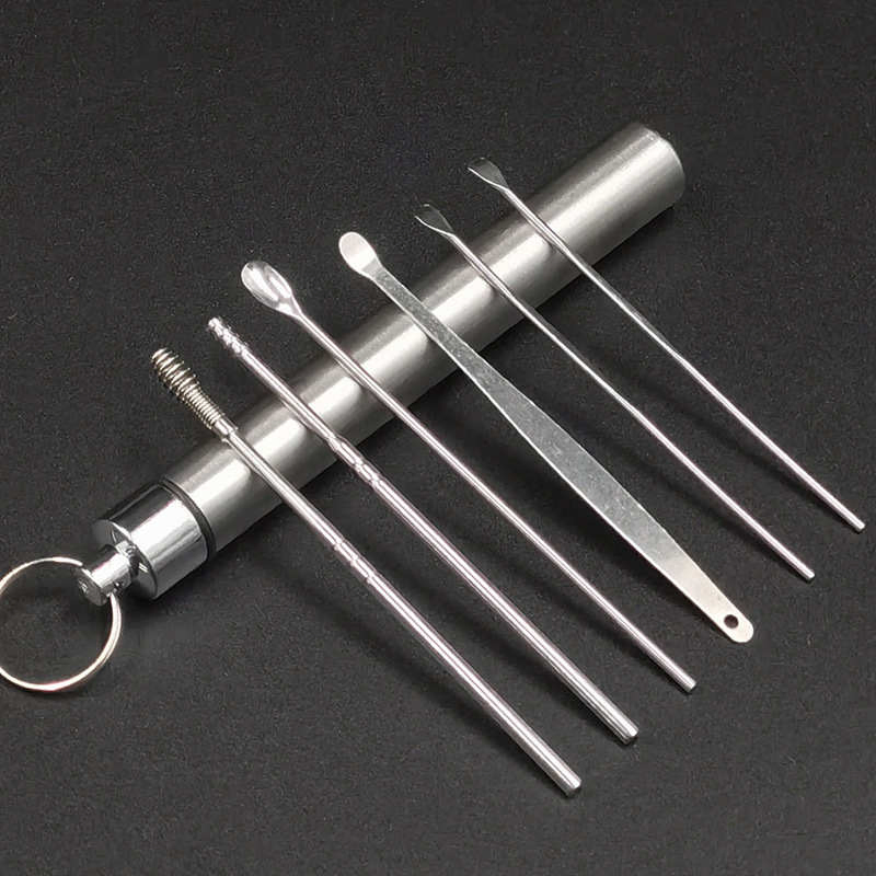 Stainless Steel Spiral Ear Scoop Tool Set