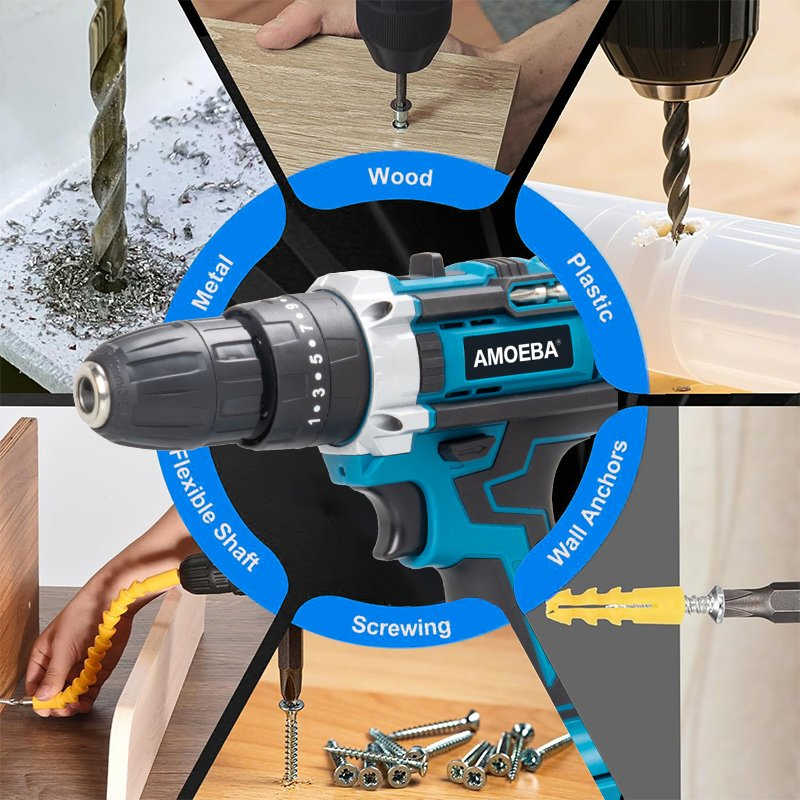 Аккумуляторная дрель Talado 21V для ремонта и сборки