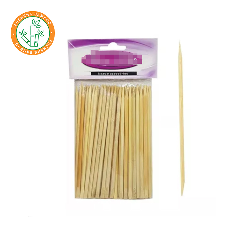 100PCS Bamboo Nail Sticks Cuticle Remover Manicure Set