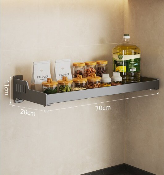 Household Widened Large Non Perforated Wall Mounted Storage Rack