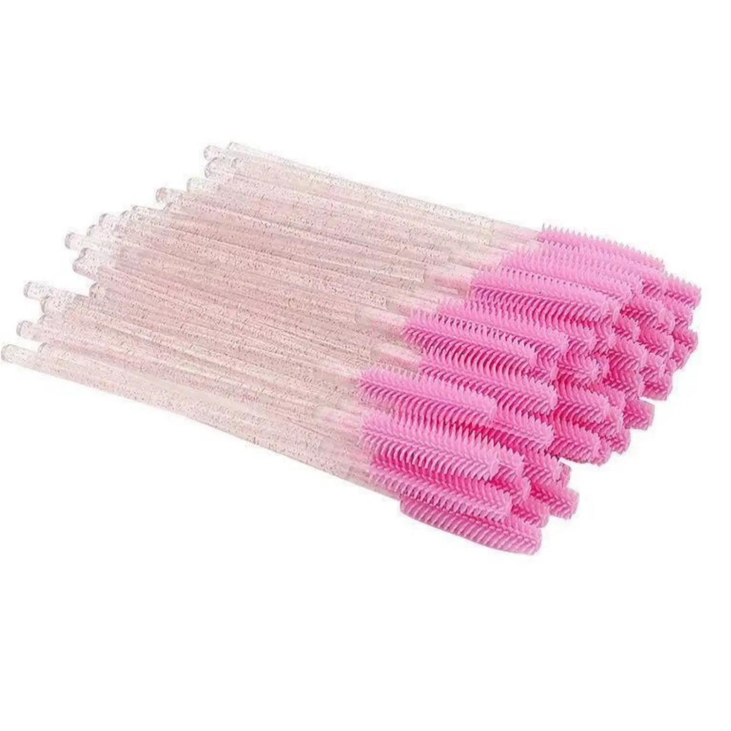 Wholesale 50PCS/Pack Plastic Sparkle Mascara Brushes for Make up and Eyelash Extension Cleanser Brush Wholesale