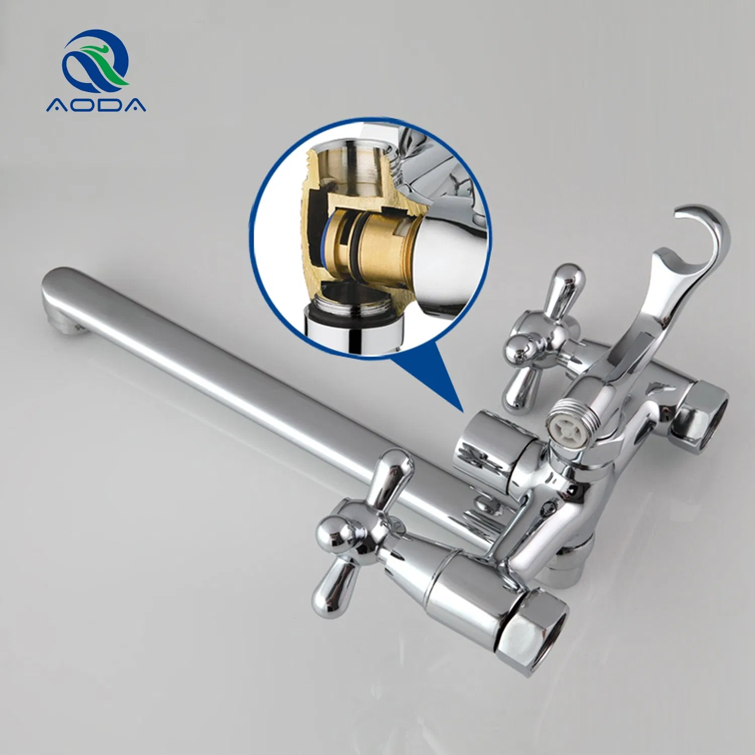 Double Handle Bathtub Faucet (TF-3007)