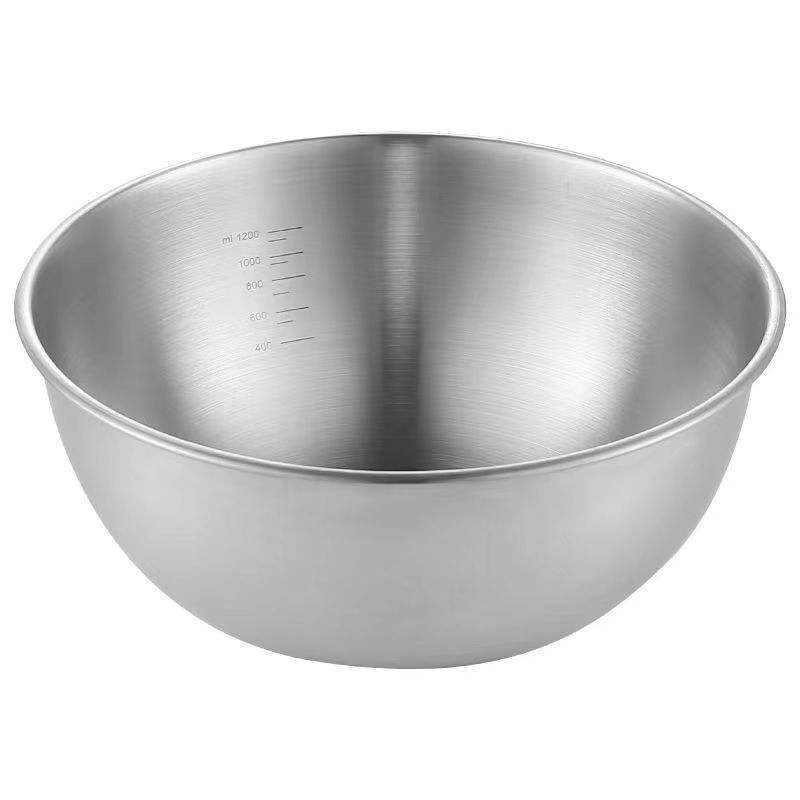 Thickened Stainless Steel Salad Basin Japanese Cooking Household Scale Basin