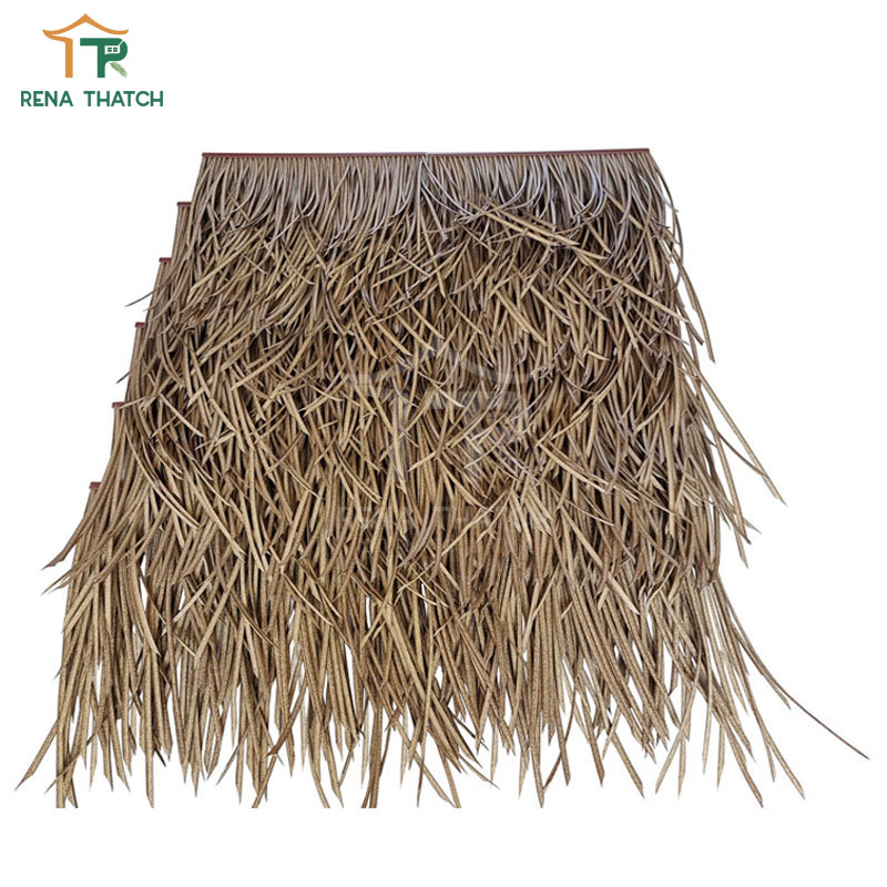 Factory Wholesale Cheap Artificial Thatch Fire Resistant Artificial Coconut Palm Thatch