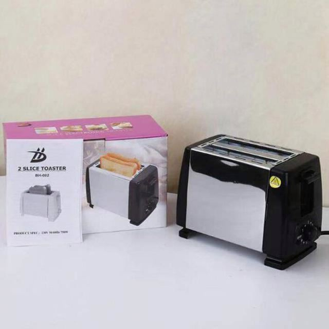 Stainless Steel 2 Slice Electric Sandwich Bread Toaster