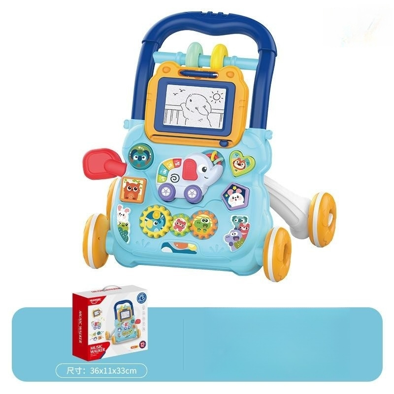 Great Quality Toys Baby Multi-Functional Toddler Trolley Anti-Side-Over Baby Walker