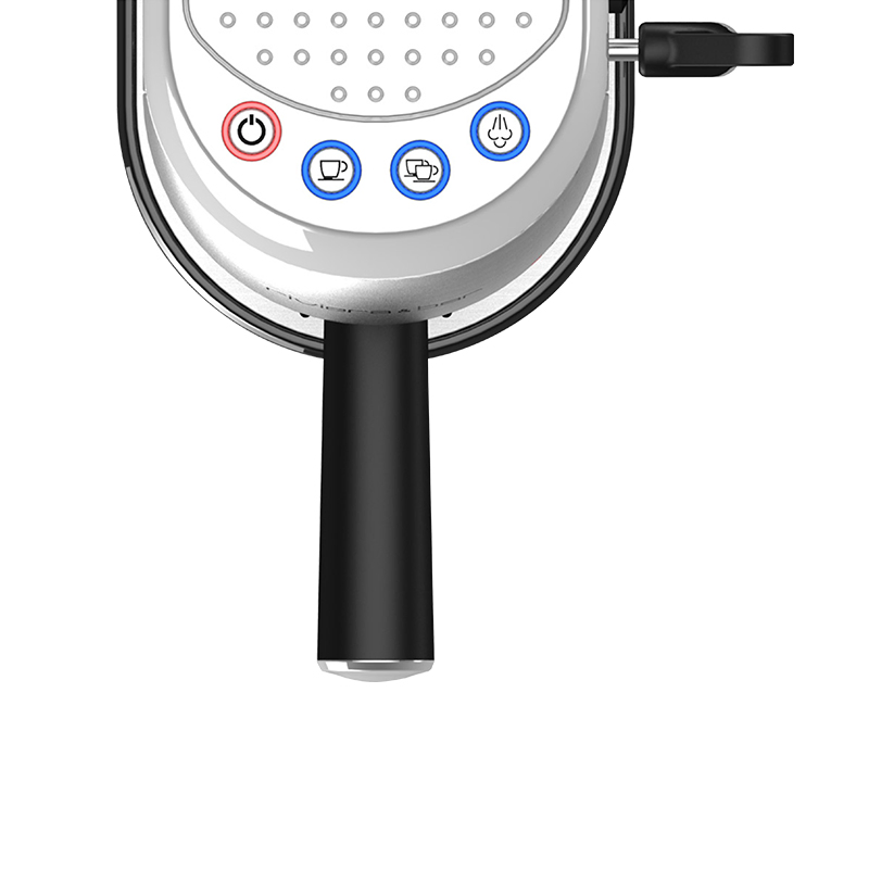 CE CB LVD EMC Approved 20 Bar Pump 1400W Powerful Expresso Coffee Maker Coffee Machine with Stainless Steel Housing, Temperature Control, Removable Drip Tray