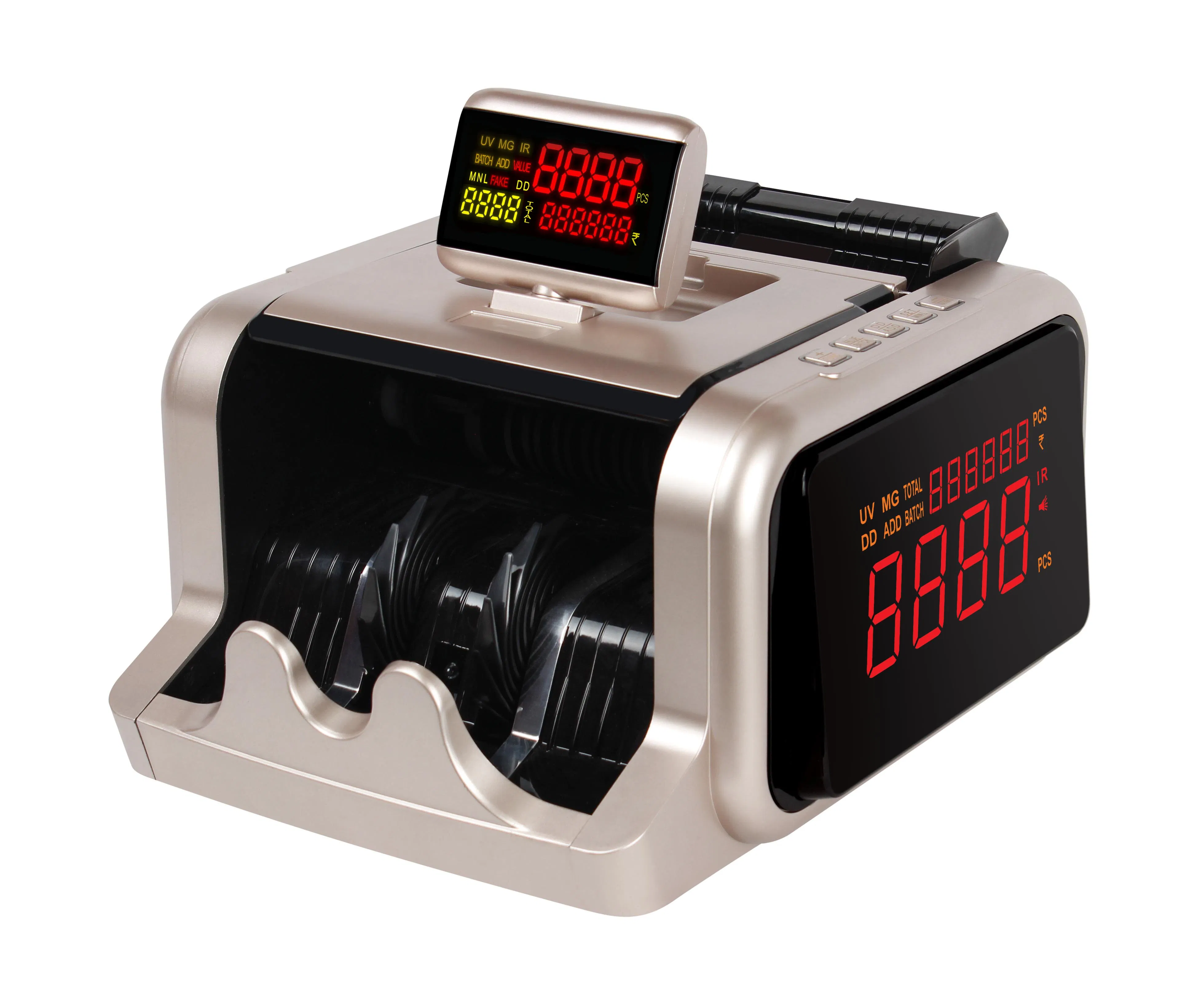 Al-2600 Multi Currency Counter Uvmg Counting Machine Bill Money Counter
