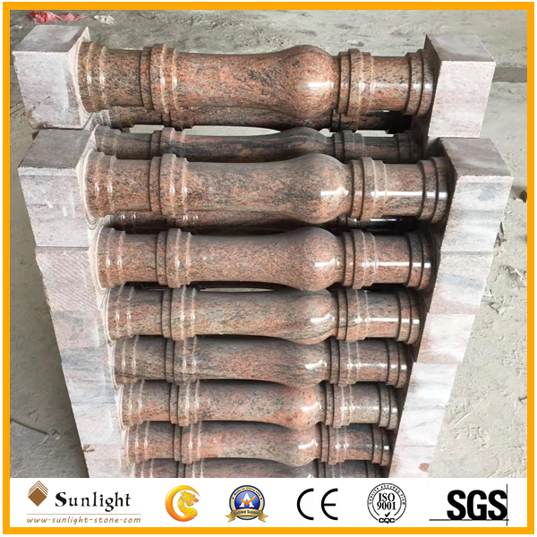 Natural Stone Yellow/Red/Pink/Grey/Black/White Granite Marble Balusters