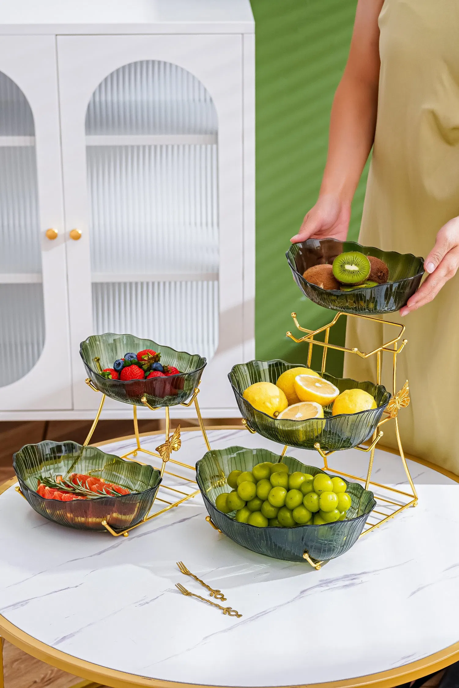 Stylish Hotel Catering Dessert Holder for Upscale Event Displays