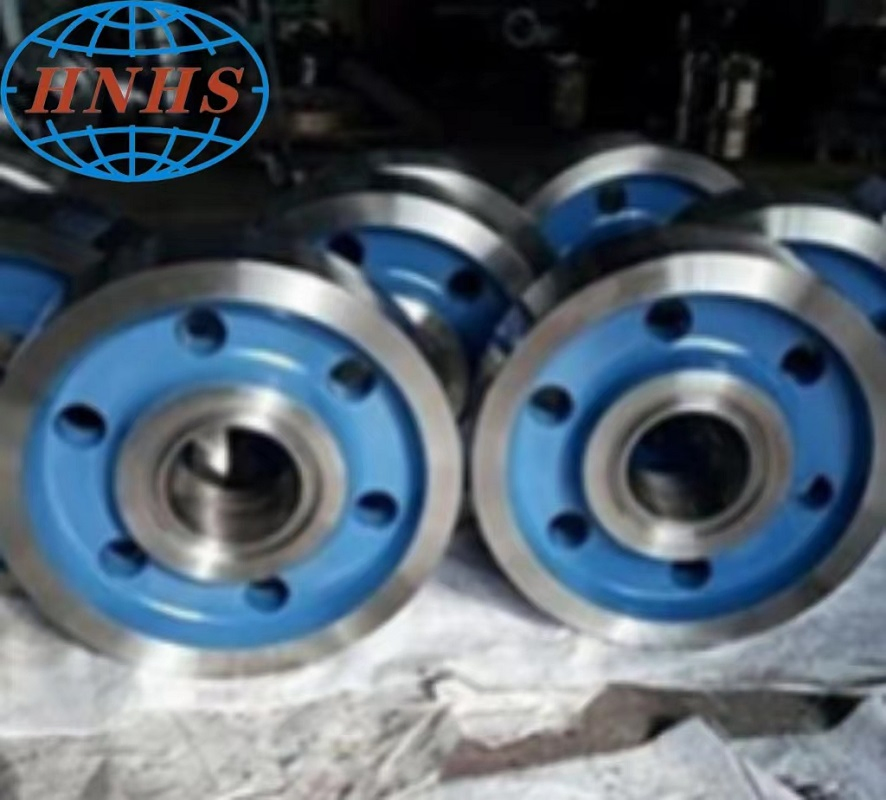 Huasui Forged Steel Crane Wheel Block Crane, Carane Rail Wheel